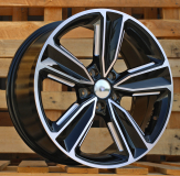 Alu kola Racing Line AU016, 18x8 5x112 ET40, černá + leštění