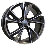 Alu kola Racing Line B1566, 18x8 5x112 ET40, šedivá + leštění