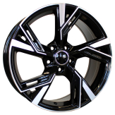 Alu kola Racing Line B1571, 19x8.5 5x112 ET35, černá + leštění