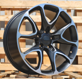 Alu kola Racing Line B1790, 20x9 5x127 ET40, Černá matná + leštění