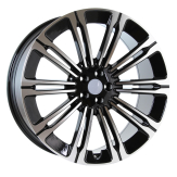 Alu kola Racing Line B1808, 22x9.5 5x108 ET45, černá + leštění