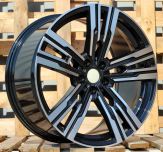 Alu kola Racing Line B1831, 19x9.5 5x112 ET39, černá + leštění