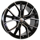 Alu kola Racing Line B5131, 18x8 5x112 ET39, černá + leštění