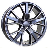 Alu kola Racing Line B5131, 19x8.5 5x112 ET40, šedivá + leštění