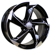 Alu kola Racing Line B5185, 18x8 5x112 ET35, černá + leštění