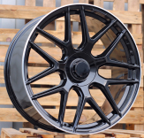 Alu kola Racing Line B5318, 23x10 5x130 ET33, Černá + leštěný límec