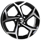 Alu kola Racing Line B5340, 16x7 5x112 ET40, černá + leštění