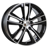 Alu kola Racing Line B5474, 17x7.5 5x112 ET45, černá + leštění