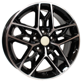 Alu kola Racing Line B5567, 17x7 5x114.3 ET48, černá + leštění