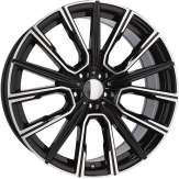 Alu kola Racing Line B5836, 20x10 5x120 ET41, černá + leštění