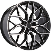 Alu kola Racing Line H4101, 19x8.5 5x108 ET40, černá + leštění