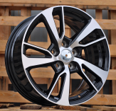 Alu kola Racing Line I5300, 17x7 5x114.3 ET35, černá + leštění