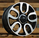 Alu kola Racing Line L1291, 17x7 5x98 ET41, černá + leštění