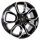 Alu kola Racing Line SK516, 17x7 5x100 ET40, černá + leštění