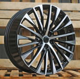 Alu kola Racing Line Y1118, 19x8 5x114.3 ET40, černá + leštění