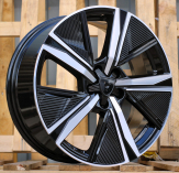 Alu kola Racing Line Y1187F, 18x7.5 5x108 ET44, černá + leštění