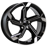 Alu kola Racing Line Y1201, 18x8 5x112 ET40, černá + leštění