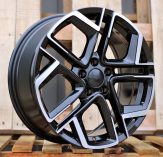 Alu kola Racing Line Y1243, 20x8.5 5x112 ET38, černá + leštění