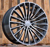 Alu kola Racing Line Y5909B, 20x8.5 5x112 ET40, černá + leštění