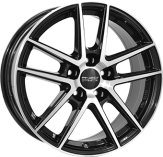 Alu kola ANZIO SPLIT, 18x8 5x112 ET35, černá lesklá + leštění