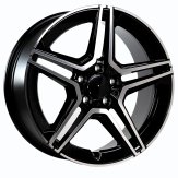 Alu kola Arceo DY688, 18x8 5x112 ET43, černá + leštění