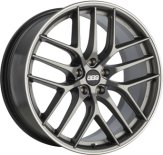 Alu kola BBS CCR, 19x8.5 5x112 ET40, šedivá + leštění