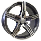 Alu kola HRS BK869, 18x9.5 5x112 ET40, šedivá + leštění