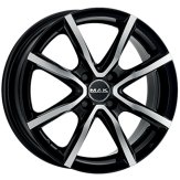 Alu kola MAK MILANO 4, 15x6 4x100 ET38, černá lesklá + leštění