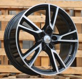 Alu kola Racing Line A043, 19x8 5x112 ET39, černá + leštění