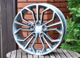 Alu kola Racing Line B112, 19x10 5x120 ET21, šedivá + leštění