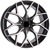 Alu kola Racing Line B1449, 17x7.5 3x112 ET25, Černá matná + leštění