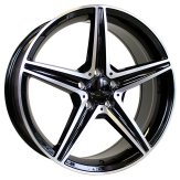 Alu kola Racing Line B5052, 19x9 5x112 ET45, černá + leštění