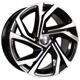 Alu kola Racing Line B5762, 17x7 4x100 ET44, černá + leštění