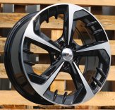 Alu kola Racing Line B5943, 17x7 5x100 ET51, černá + leštění