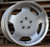 Alu kola Racing Line BK632, 17x8 5x112 ET33, stříbrná + leštěný límec