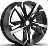 Alu kola Racing Line FBX254, 17x7 5x100 ET39, černá + leštění