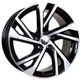 Alu kola Racing Line FE183, 17x7.5 5x108 ET45, černá + leštění