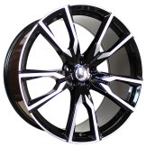 Alu kola Racing Line FE221, 22x9.5 5x112 ET32, černá + leštění (zátěžová)