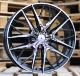 Alu kola Racing Line H5080, 17x7.5 5x112 ET28, černá + leštění