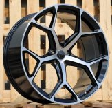 Alu kola Racing Line I5598, 18x8 5x100 ET40, černá + leštění