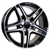 Alu kola Racing Line SSA02, 17x7.5 5x112 ET45, černá + leštění