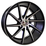 Alu kola Racing Line XF096, 20x9 5x120 ET38, černá + leštění