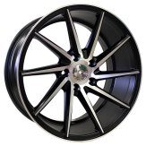 Alu kola Racing Line XF099, 20x9 5x120 ET38, černá + leštění