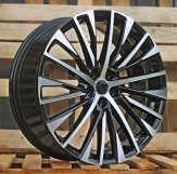 Alu kola Racing Line Y1118, 19x8 5x114.3 ET40, černá + leštění