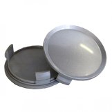 Středové krytky do alu kol NKNEU vnější průměr A 74,5mm B 69,5mm C 10,8mm D 11,3mm E 17,6mm