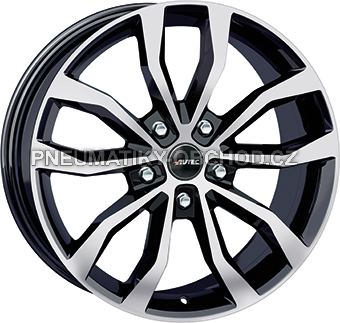 Alu kola AUTEC UTECA, 18x8.5 5x112 ET36, černá lesklá + leštění (zátěžová)