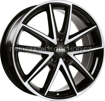 Alu kola CMS C30, 17x7 5x110 ET40, černá lesklá + leštění