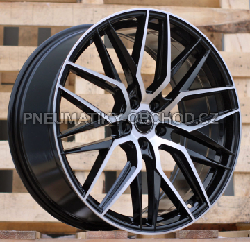 Alu kola Haxer HX035, 17x7.5 5x114.3 ET40, černá + leštění