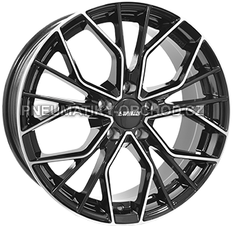 Alu kola IT WHEELS TIARA, 18x8 5x112 ET45, černá lesklá + leštění