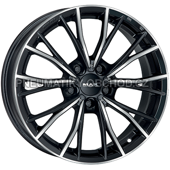 Alu kola MAK MARK, 19x8.5 5x120 ET47, černá lesklá + leštění (zátěžová)